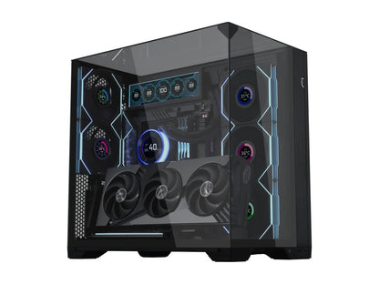 Univerzalni vertikalni nosilec grafične kartice Lian Li GPU Bracket Kit V4, 4 reže, PCIe 5.0, črn