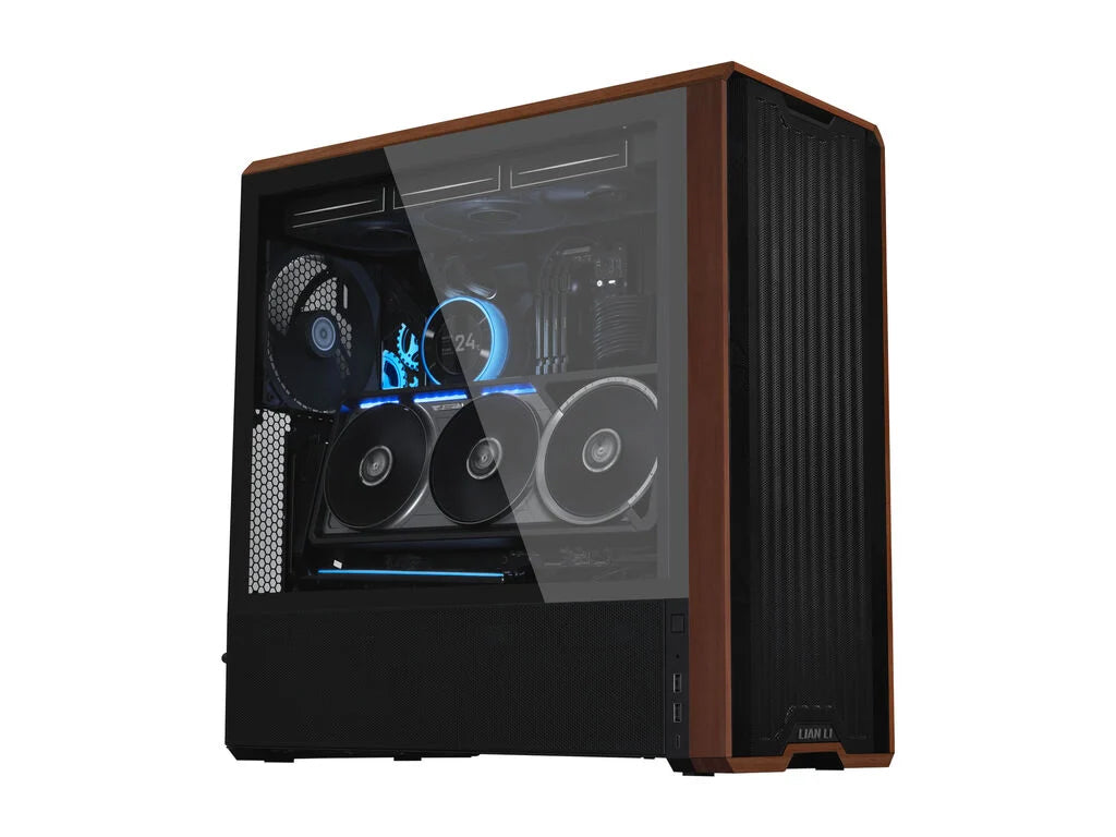 Univerzalni vertikalni nosilec grafične kartice Lian Li GPU Bracket Kit V4, 4 reže, PCIe 5.0, črn