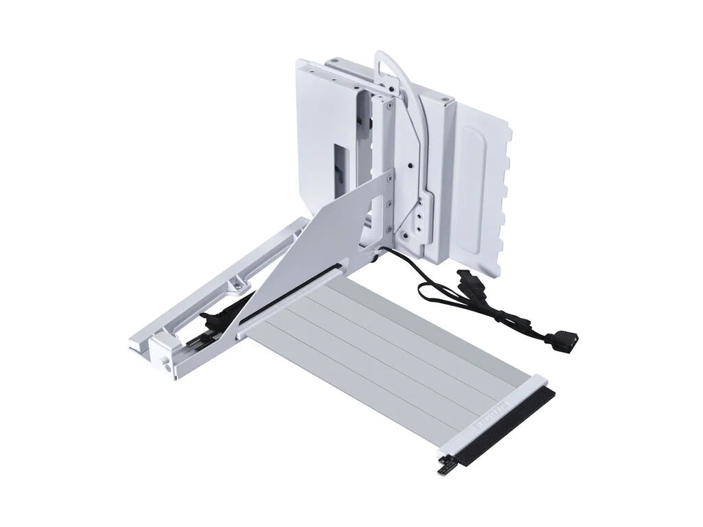 Univerzalni vertikalni nosilec grafične kartice Lian Li GPU Bracket Kit V4, 4 reže, PCIe 5.0, white