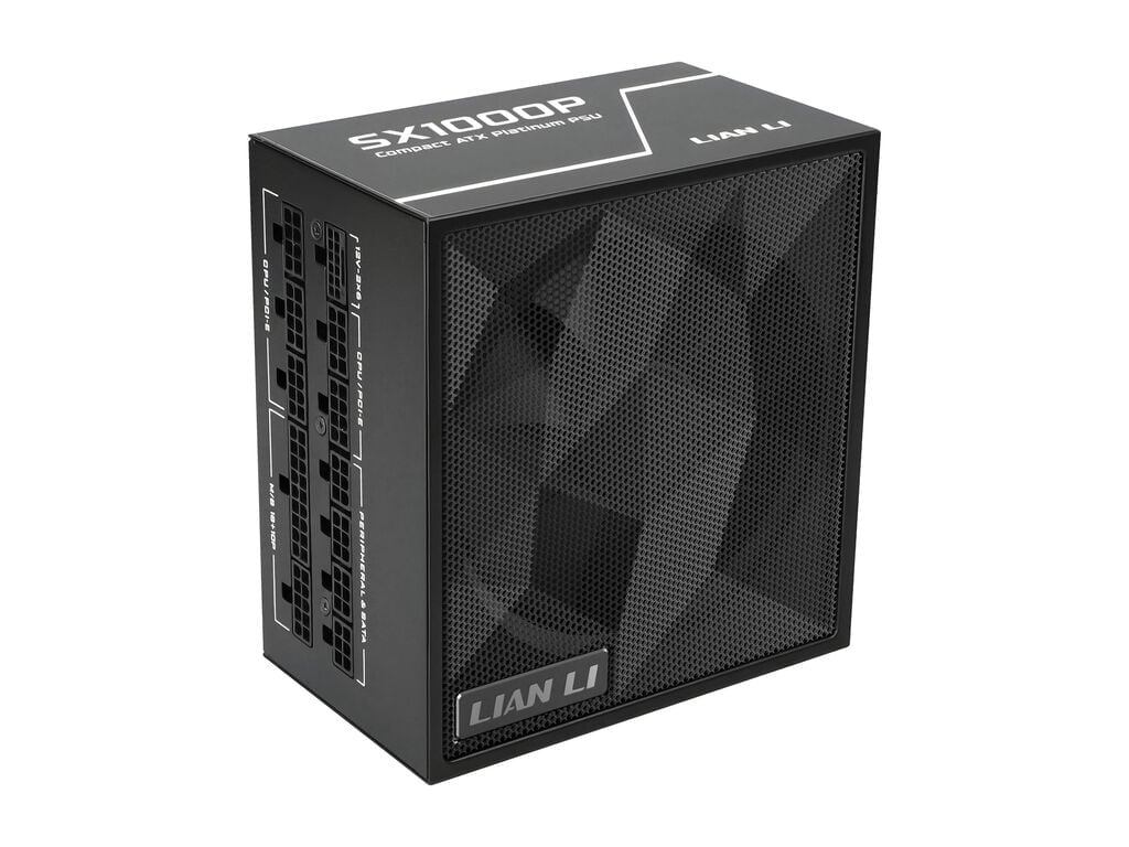 Napajalnik ATX Lian Li SX 1000W, 80PLUS Platinum, PCIe 5.1, ATX 3.1, Modularen, črn, SX1000P