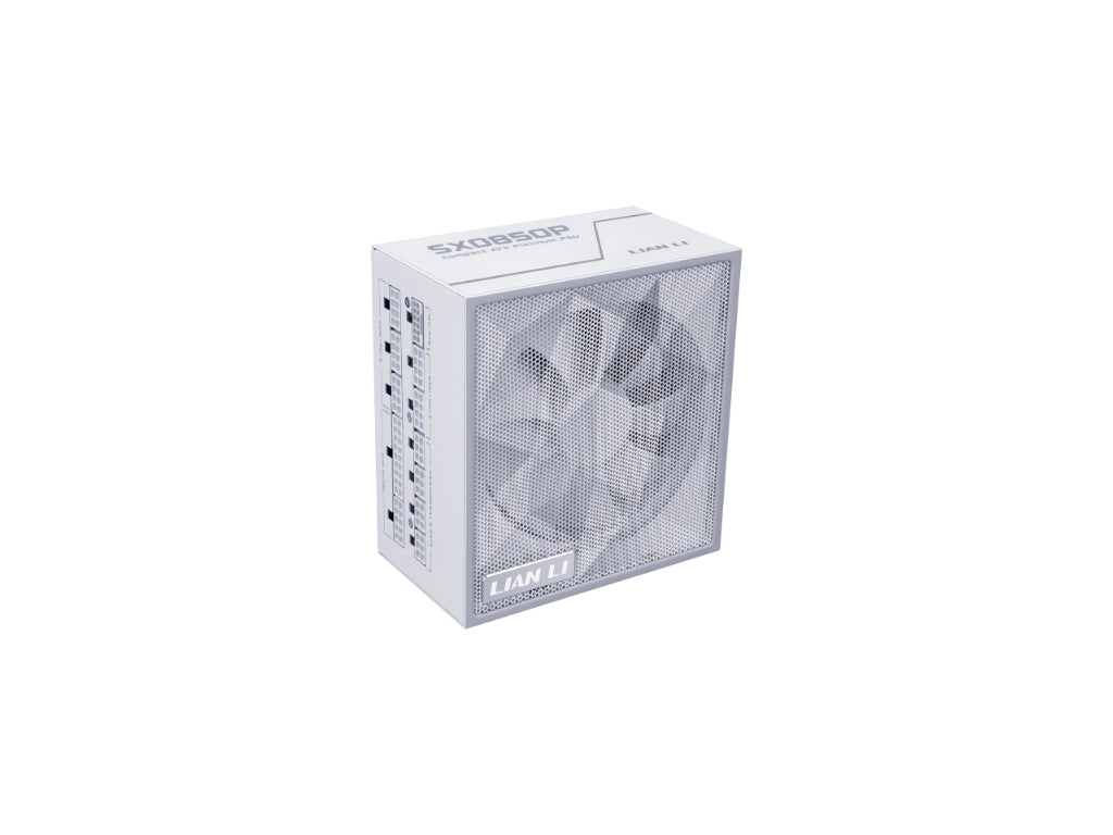 Napajalnik ATX Lian Li SX 850W, 80 PLUS Platinum, PCIe 5.1, ATX 3.1, Modularni, bel, SX0850P