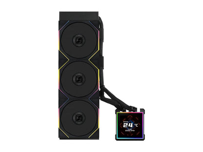Komplet za tekočinsko hlajenje AIO Liquid Cooler Lian Li HydroShift II LCD-S 360TL, ARGB, črn