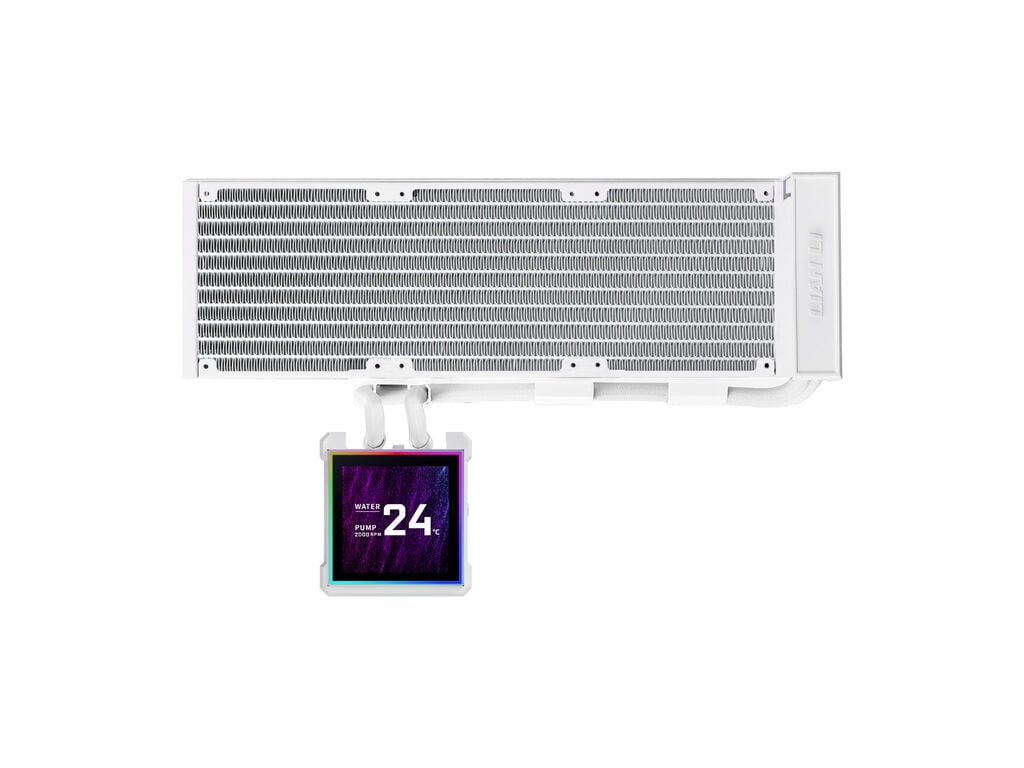 Komplet za tekočinsko hlajenje AIO Liquid Cooler Lian Li HydroShift II LCD-S 360N Fanless, bel
