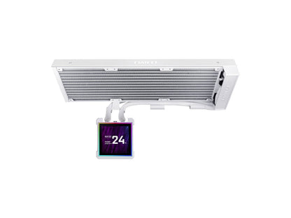 Komplet za tekočinsko hlajenje AIO Liquid Cooler Lian Li HydroShift II LCD-S 360N Fanless, bel