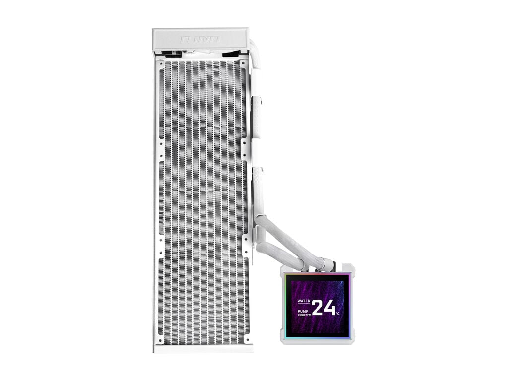 Komplet za tekočinsko hlajenje AIO Liquid Cooler Lian Li HydroShift II LCD-S 360N Fanless, bel
