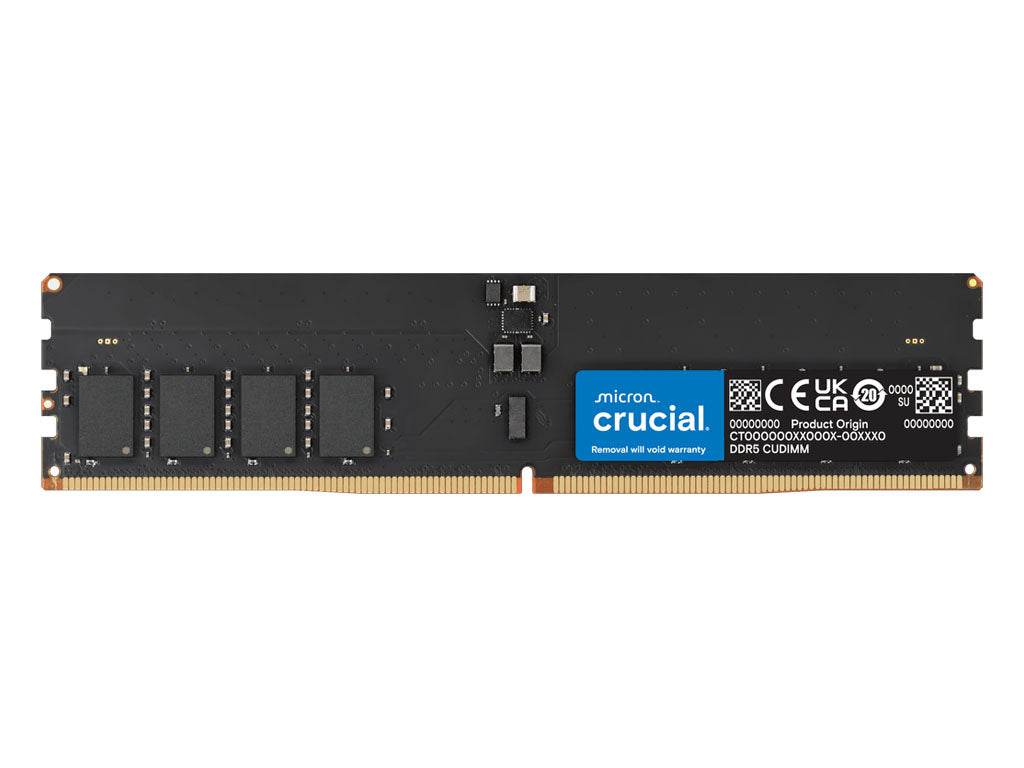 RAM CUDIMM DDR5 32GB PC5-51200 6400MT/s CL52 1.1V Crucial (CT32G64C52CU5)