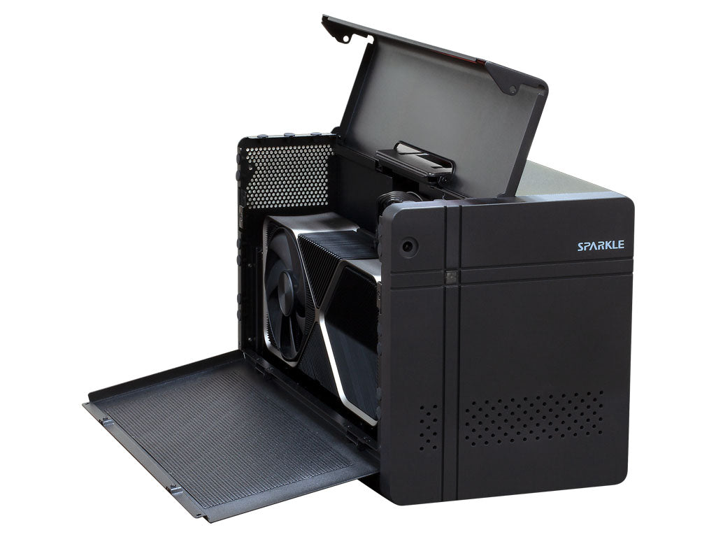 Zunanje ohišje za grafično kartico Sparkle Studio-G 850 Ultra, 850W, eGPU, Thunderbolt 5, črno