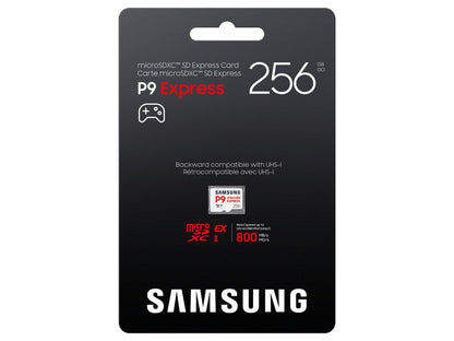 Spominska kartica Micro SDXC Express 7.1, 256GB, Samsung P9 Express, 800MB/s, MB-MK256T/WW