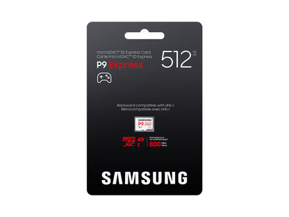 Spominska kartica Micro SDXC Express 7.1, 512GB, Samsung P9 Express, 800MB/s, MB-MK512T/WW