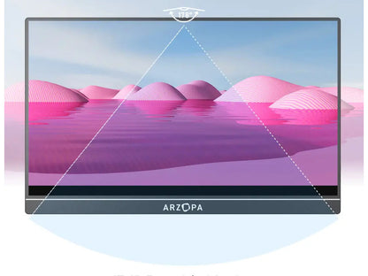 Prenosni monitor 15.6'' (40 cm) FullHD IPS 60Hz, Touch, mHDMI, USB-C, zvočniki, ARZOPA A1T