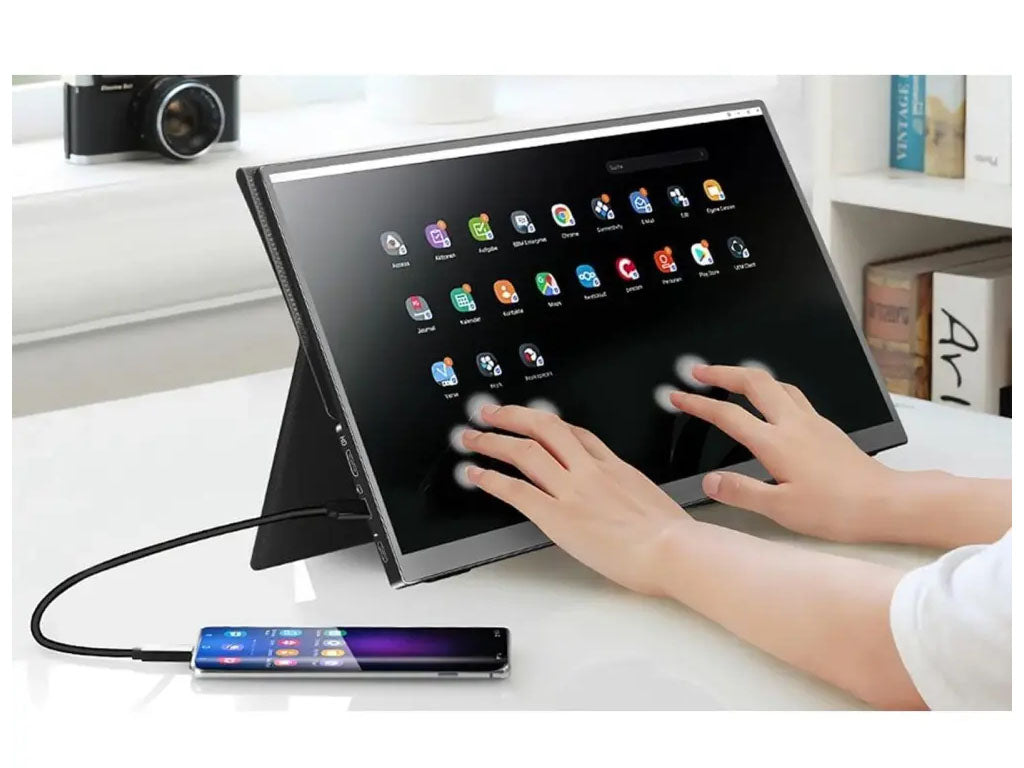 Prenosni monitor 15.6'' (40 cm) FullHD IPS 60Hz, Touch, mHDMI, USB-C, zvočniki, ARZOPA A1T
