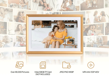 Digitalni foto okvir 10.1" (26 cm) Arzopa D10, 32GB, WiFi, zlat