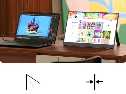 Prenosni monitor 16.1'' (41 cm) FullHD IPS 144Hz, mHDMI, USB-C, zvočniki, ovitek, ARZOPA Z1FC