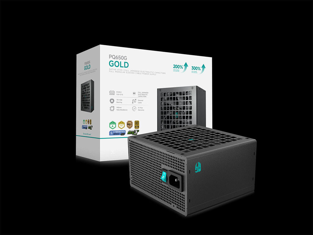 Napajalnik ATX Gamer Storm by DeepCool PQ650G, 650W, Modularen, ATX 3.1, 12V-2×6, 80PLUS Gold