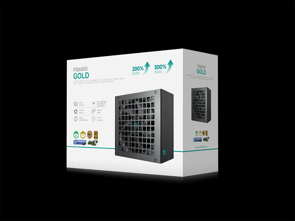 Napajalnik ATX Gamer Storm by DeepCool PQ650G, 650W, Modularen, ATX 3.1, 12V-2×6, 80PLUS Gold