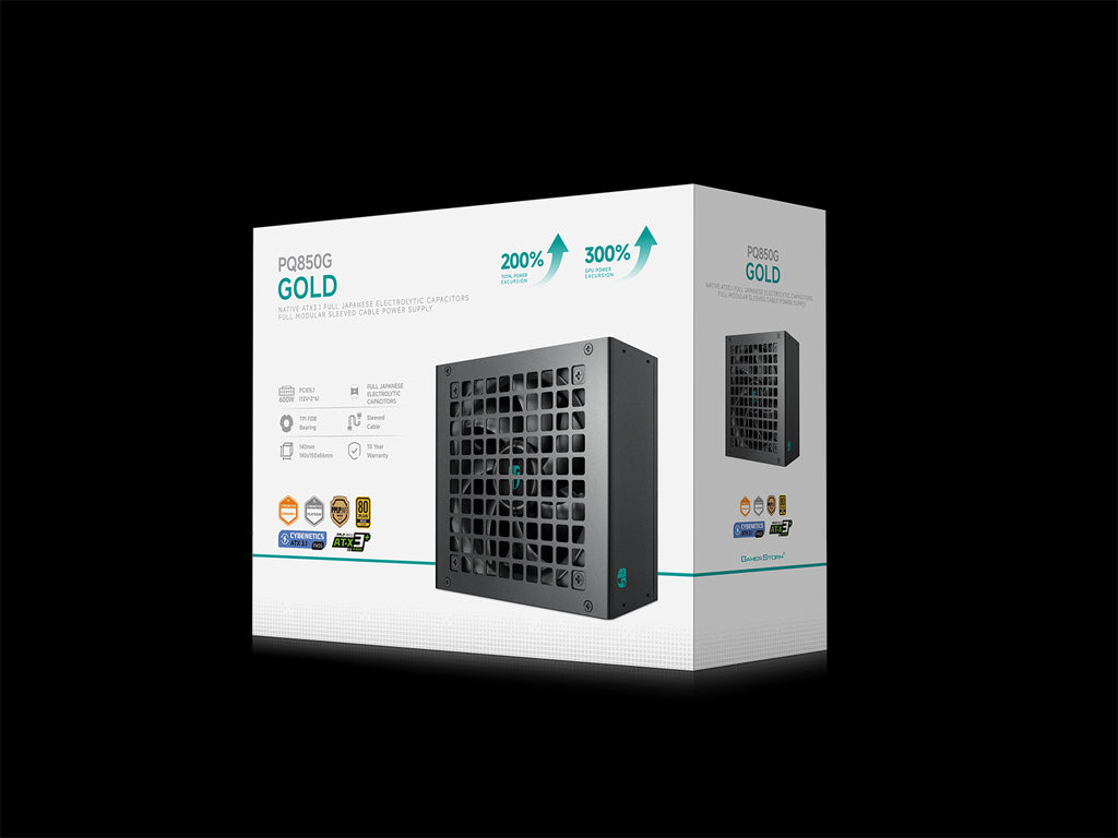 Napajalnik ATX Gamer Storm by DeepCool PQ850G, 850W, Modularen, ATX 3.1, 12V-2×6, 80PLUS Gold