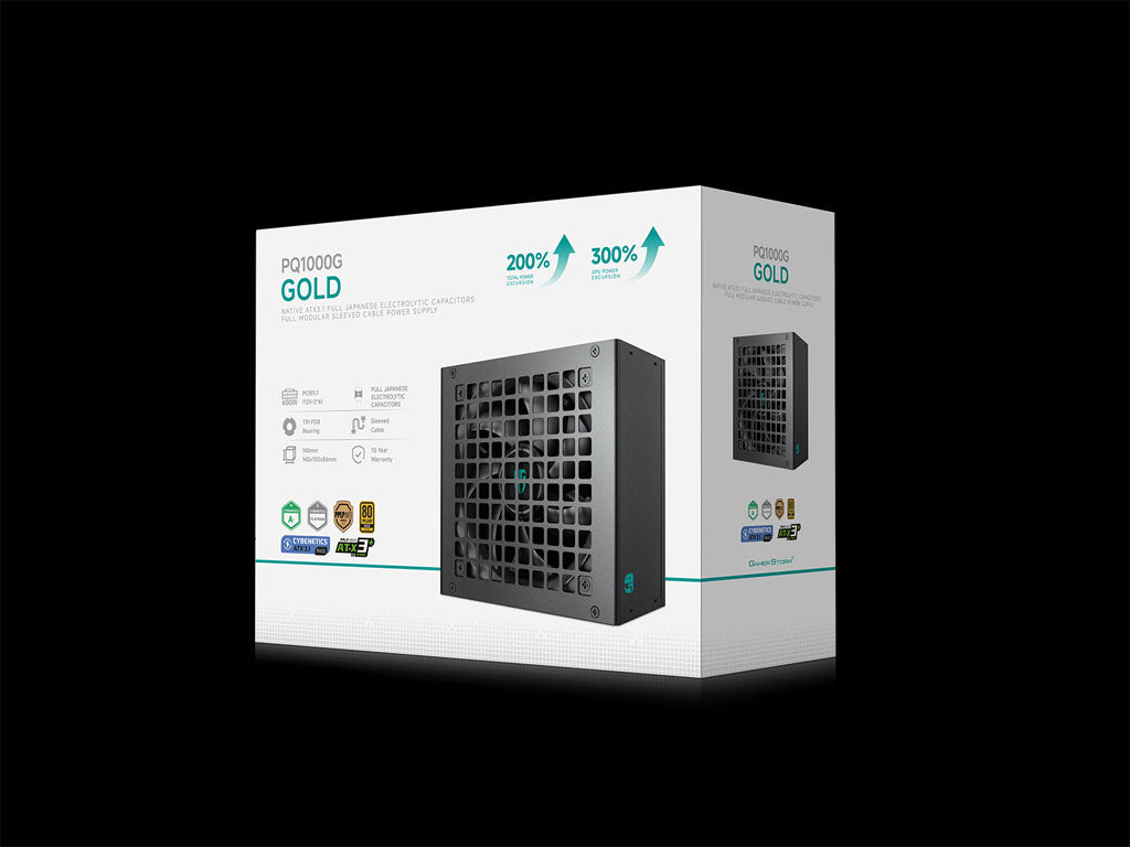 Napajalnik ATX Gamer Storm by DeepCool PQ1000G, 1000W, Modularen, ATX 3.1, 12V-2×6, 80PLUS Gold