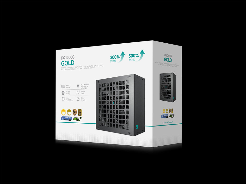 Napajalnik ATX Gamer Storm by DeepCool PQ1200G, 1200W, Modularen, ATX 3.1, 12V-2×6, 80PLUS Gold