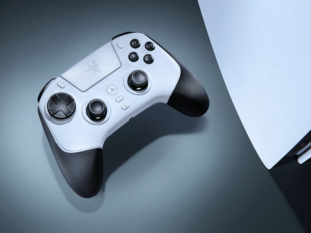Igralni plošček pad Razer Raiju V3 Pro, PS5, PC, bel