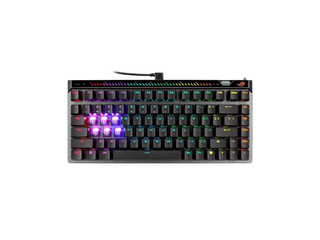 Tipkovnica ASUS ROG Falchion Ace 75 HE, ROG HFX V2 Mag Analog, RGB, USB, črna, US
