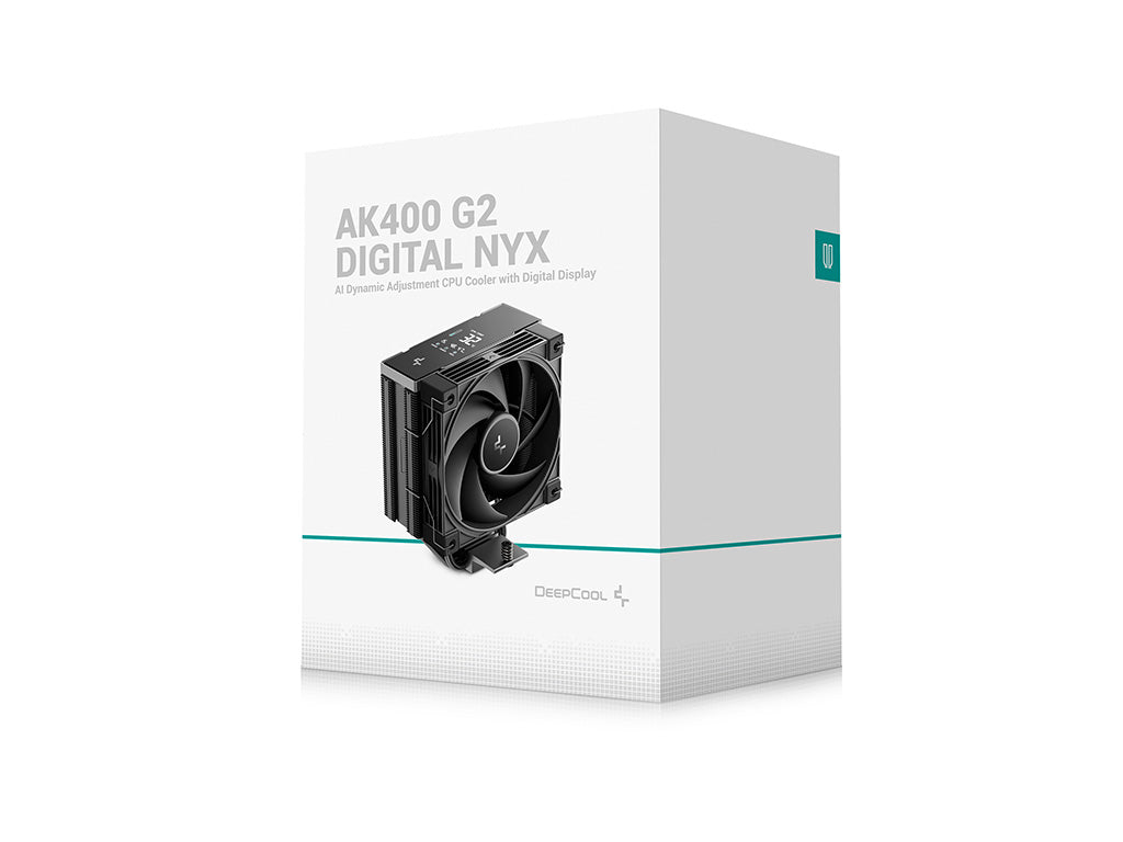 Hladilnik za procesor DeepCool AK400 G2 DIGITAL NYX, 120mm, LCD, črn