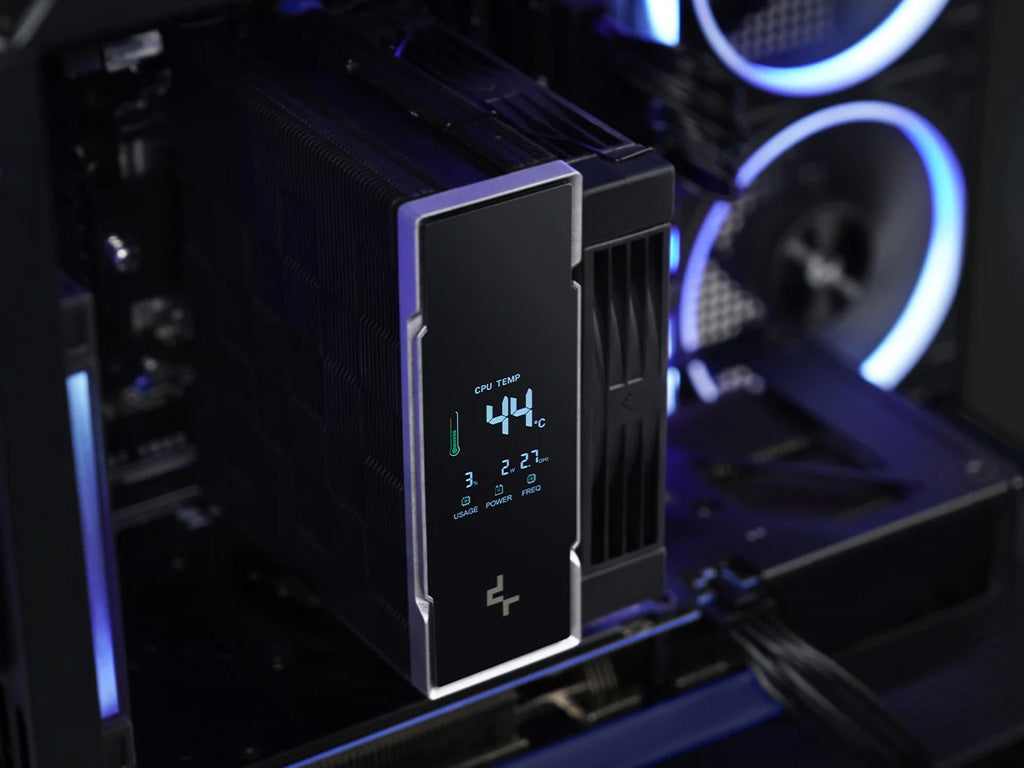 Hladilnik za procesor DeepCool AK400 G2 DIGITAL NYX, 120mm, LCD, črn