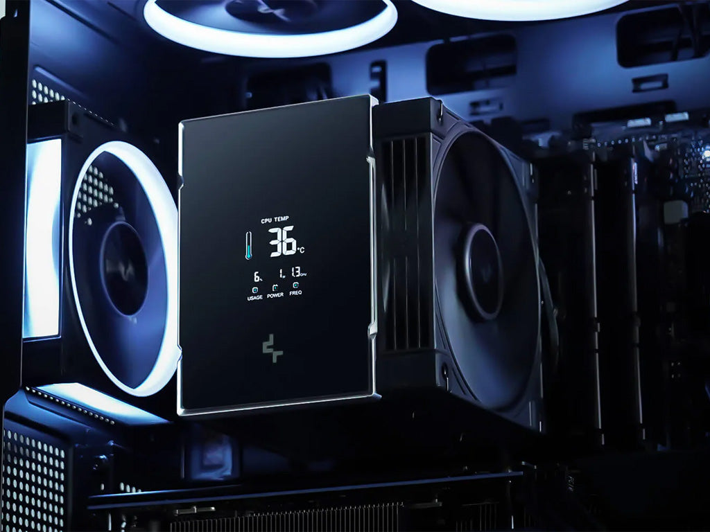 Hladilnik za procesor DeepCool AK500 G2 DIGITAL NYX, 120mm, LCD, črn