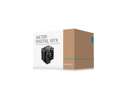 Hladilnik za procesor DeepCool AK700 DIGITAL NYX, 120mm, LCD, črn