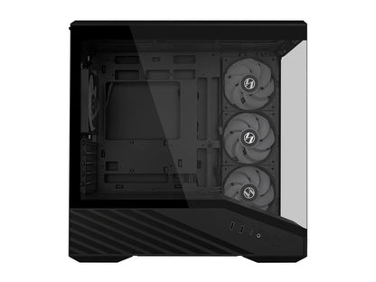 Računalniško ohišje Lian Li Vector V100 MINI, Micro-ATX, kaljeno steklo, črno