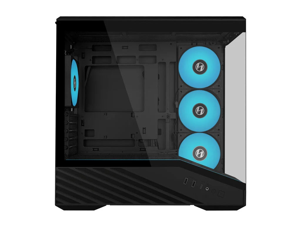 Računalniško ohišje Lian Li Vector V100 MINI, Micro-ATX, kaljeno steklo, črno