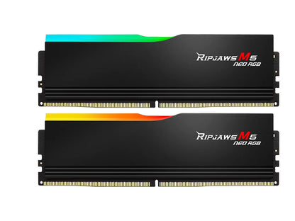 RAM DDR5 32GB Kit (2x16GB) 6000MT/s CL36 1.35V, G.SKILL Ripjaws M5 Neo RGB, AMD EXPO/Intel XMP