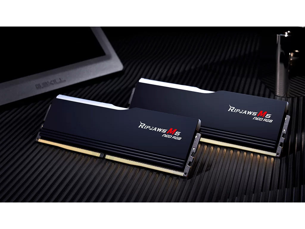 RAM DDR5 64GB Kit (2x32GB) 6000MT/s CL36, G.SKILL Ripjaws M5 Neo RGB XMP/EXPO