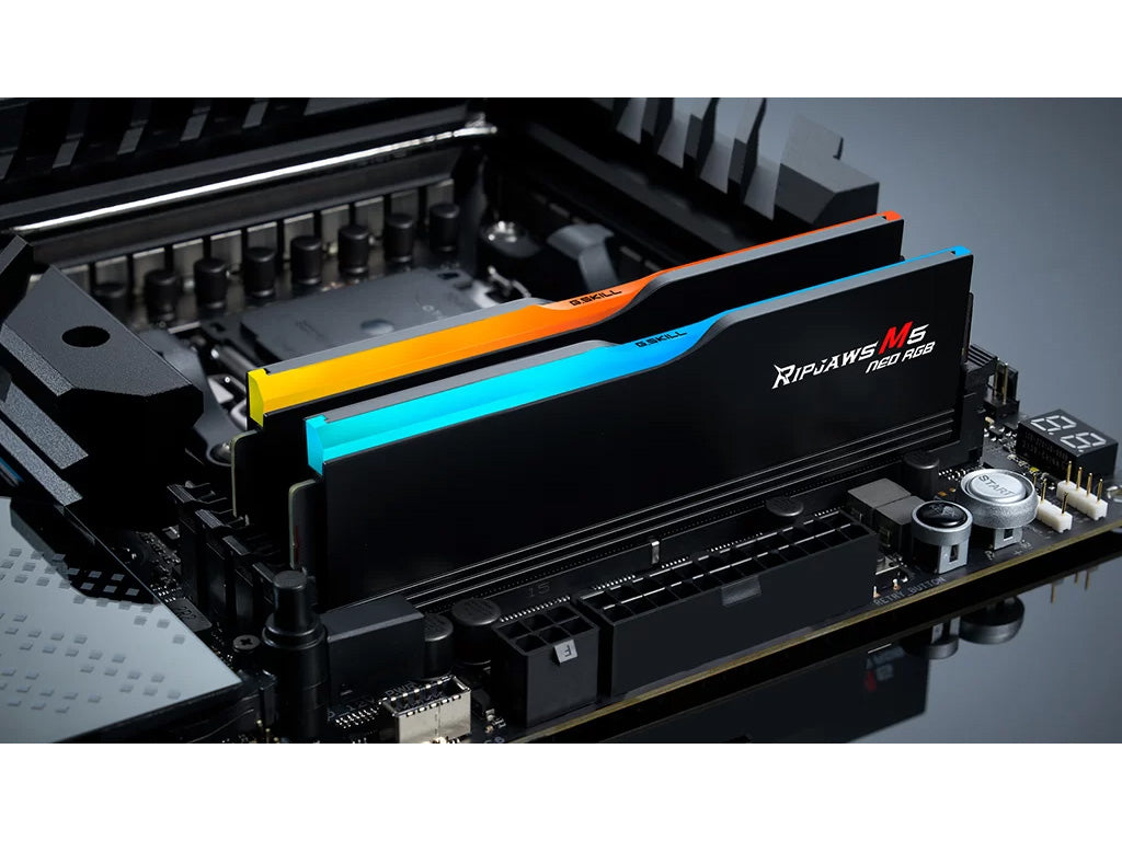 RAM DDR5 64GB Kit (2x32GB) 6000MT/s CL36, G.SKILL Ripjaws M5 Neo RGB XMP/EXPO