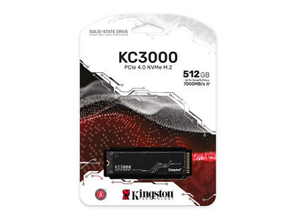 SSD 512GB M.2 80mm PCI-e 4.0 x4 NVMe, Kingston KC3000 (SKC3000S/512G)