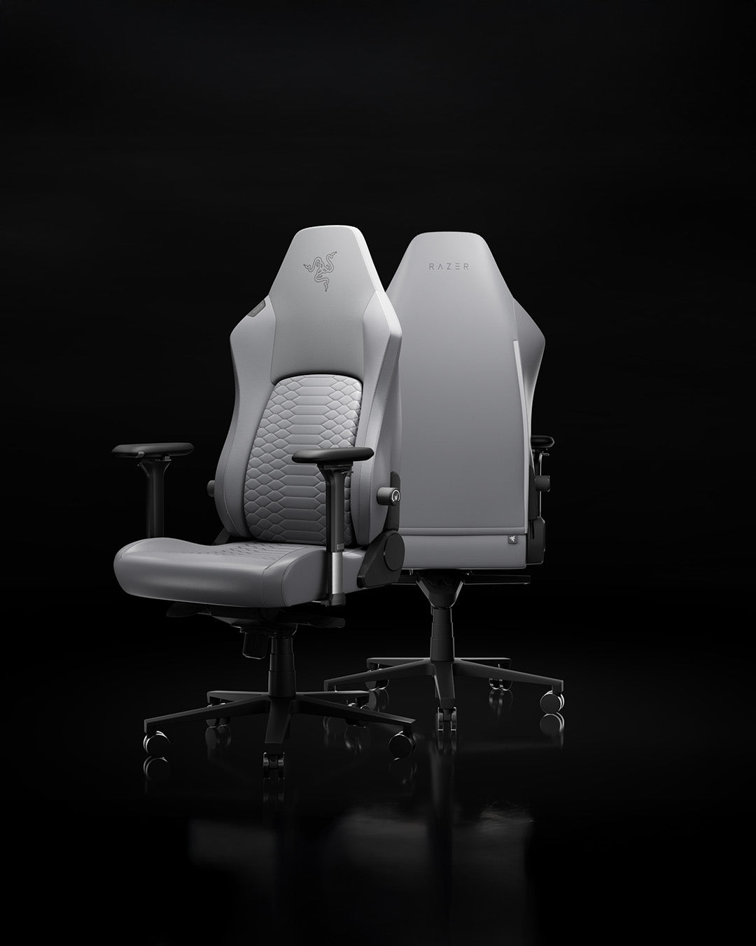 Stol Razer Iskur V2 NewGen, svetlo siv
