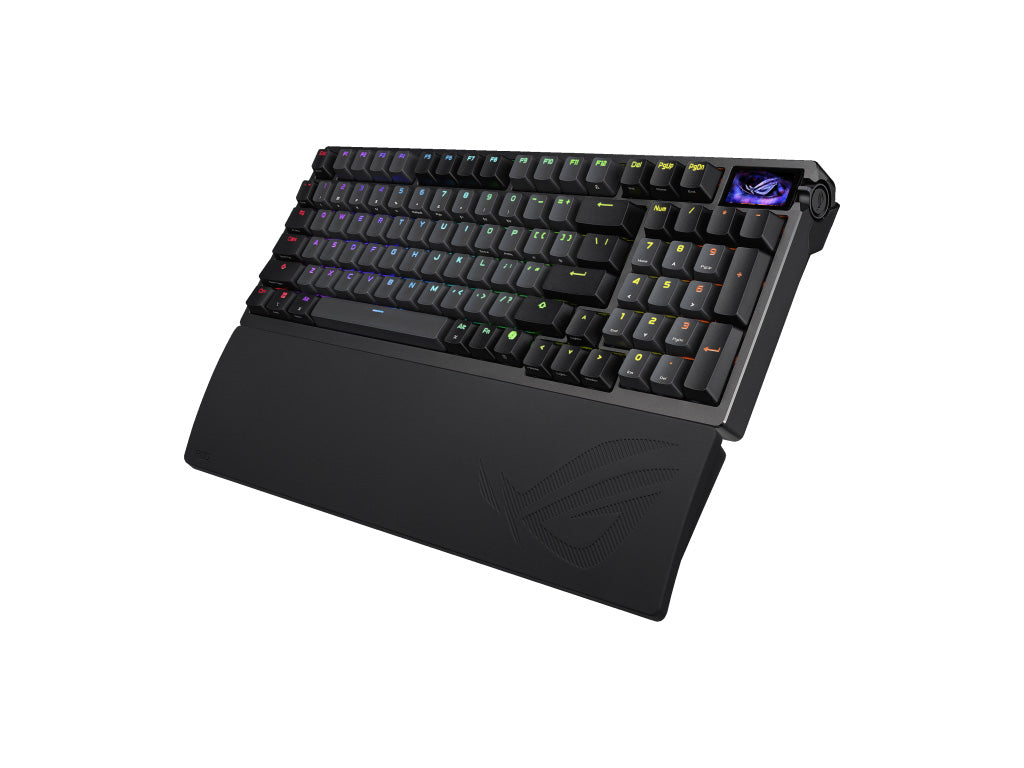 Tipkovnica ASUS ROG Azoth 96 HE Wireless, ROG HFX V2 Analog, PBT, OLED, RGB, USB, US