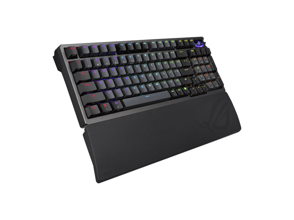 Tipkovnica ASUS ROG Azoth 96 HE Wireless, ROG HFX V2 Analog, PBT, OLED, RGB, USB, US