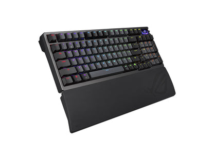 Tipkovnica ASUS ROG Azoth 96 HE Wireless, ROG HFX V2 Analog, PBT, OLED, RGB, USB, US