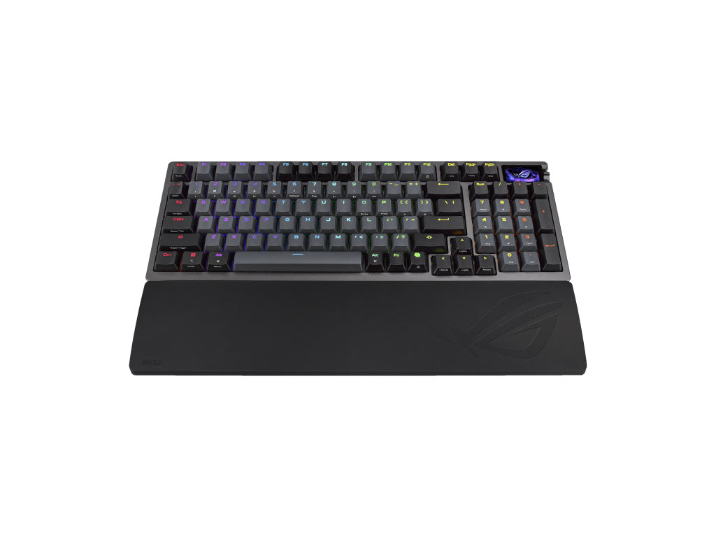 Tipkovnica ASUS ROG Azoth 96 HE Wireless, ROG HFX V2 Analog, PBT, OLED, RGB, USB, US