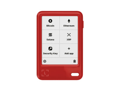 Ledger Nano Gen5 z Recovery Key, denarnica za Bitcoin in druge kriptovalute, Cherry Red