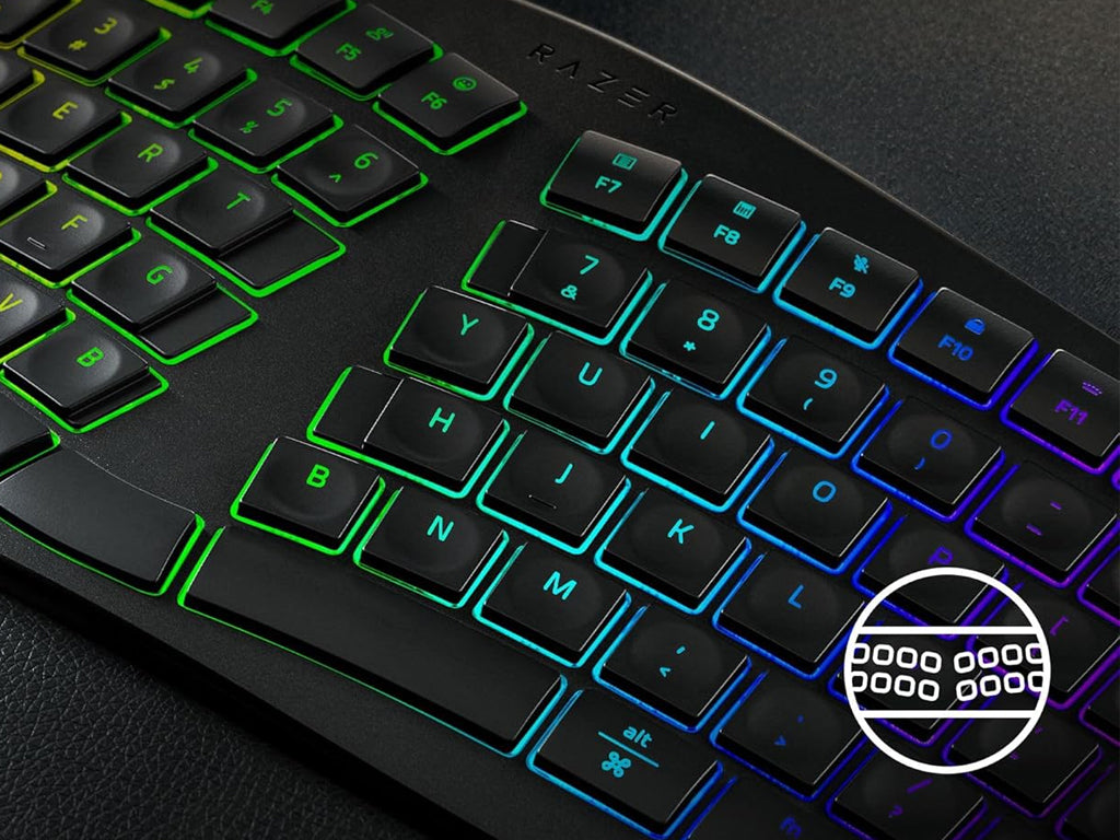 Tipkovnica Razer Pro Type Ergo, škarjasta stikala, US SLO g.