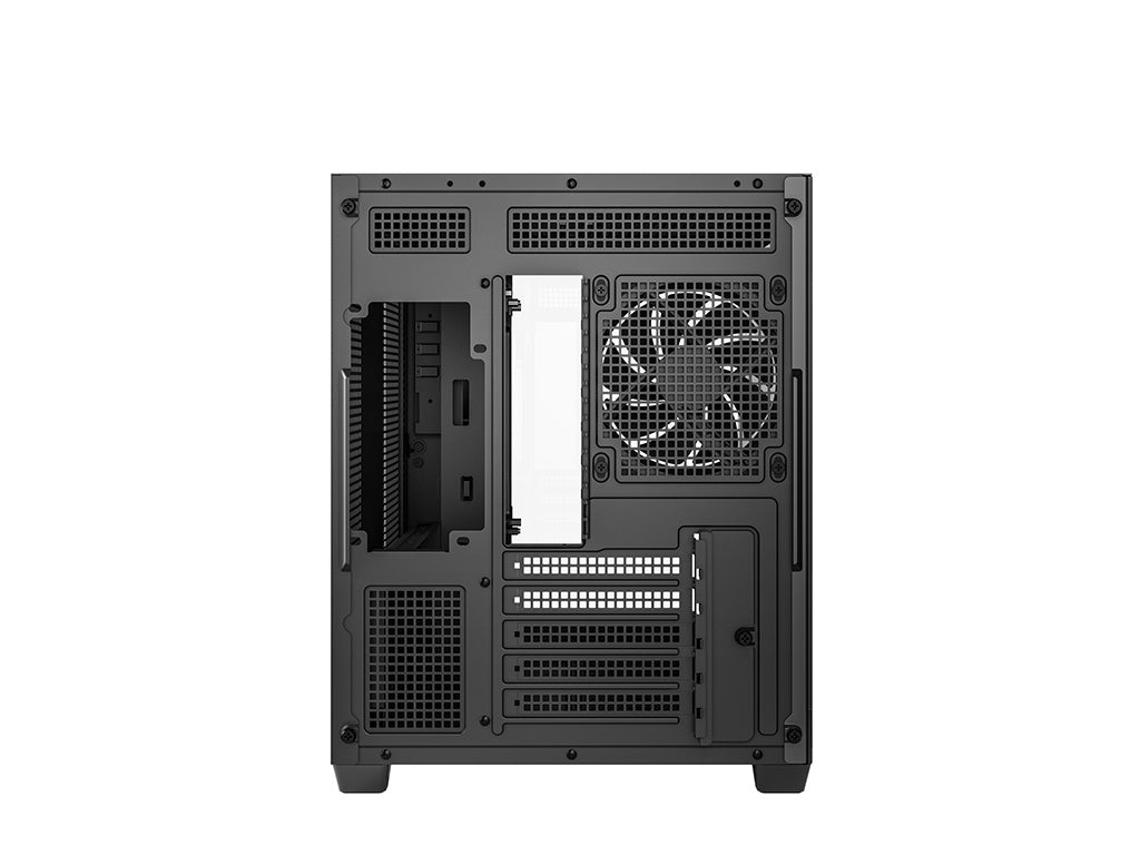 Računalniško ohišje DeepCool CG330 3F, micro-ATX, kaljeno steklo, črno