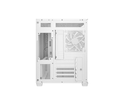 Računalniško ohišje DeepCool CG330 3F WH, micro-ATX, kaljeno steklo, belo