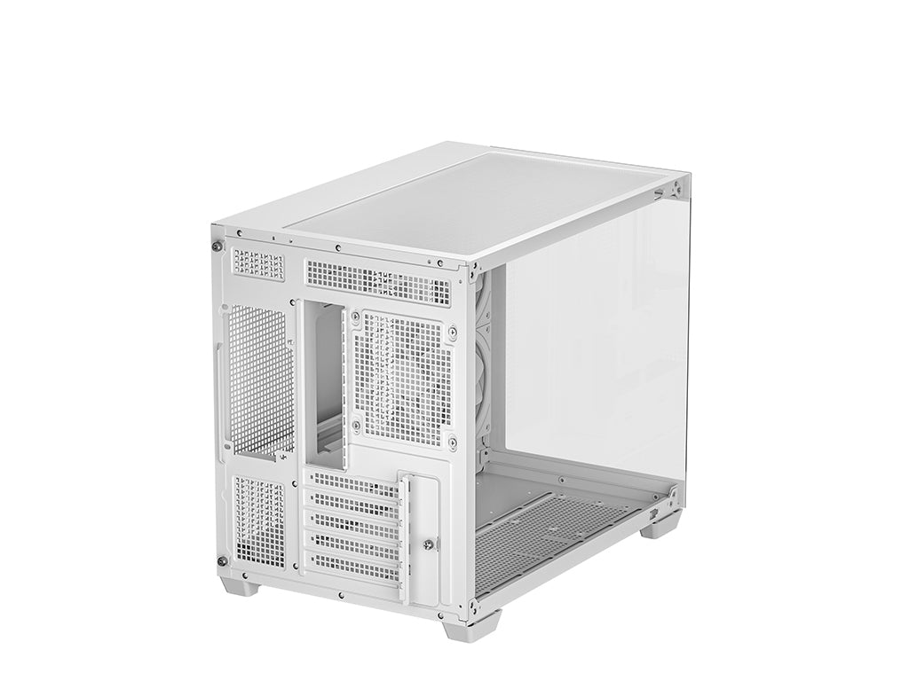 Računalniško ohišje DeepCool CG330 3F WH, micro-ATX, kaljeno steklo, belo