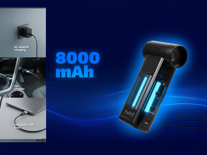 Žepni pihalnik zraka Ewent EW5682 TurboJet, 8000mAh