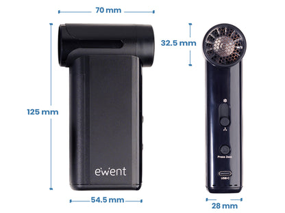 Žepni pihalnik zraka Ewent EW5681 TurboJet, 5000mAh
