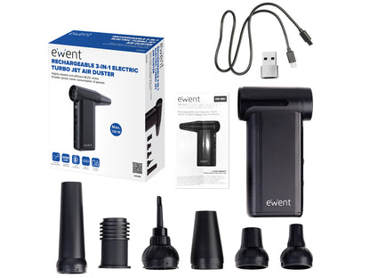 Žepni pihalnik zraka Ewent EW5681 TurboJet, 5000mAh
