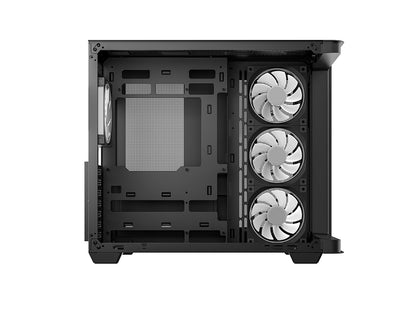 Računalniško ohišje DeepCool CG530U 4F, ATX, Midi-Tower, ARGB, ukrivljeno steklo, črno