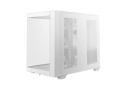 Računalniško ohišje DeepCool CG530U 4F WH, ATX, Midi-Tower, ARGB, ukrivljeno steklo, belo