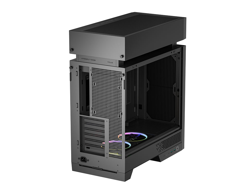Računalniško ohišje DeepCool CL660, ATX, Midi-Tower, ARGB, kaljeno steklo, črno